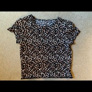 Cheetah Print American Eagle shirt